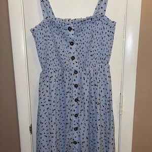 Sienna Sky Blue Floral Dress